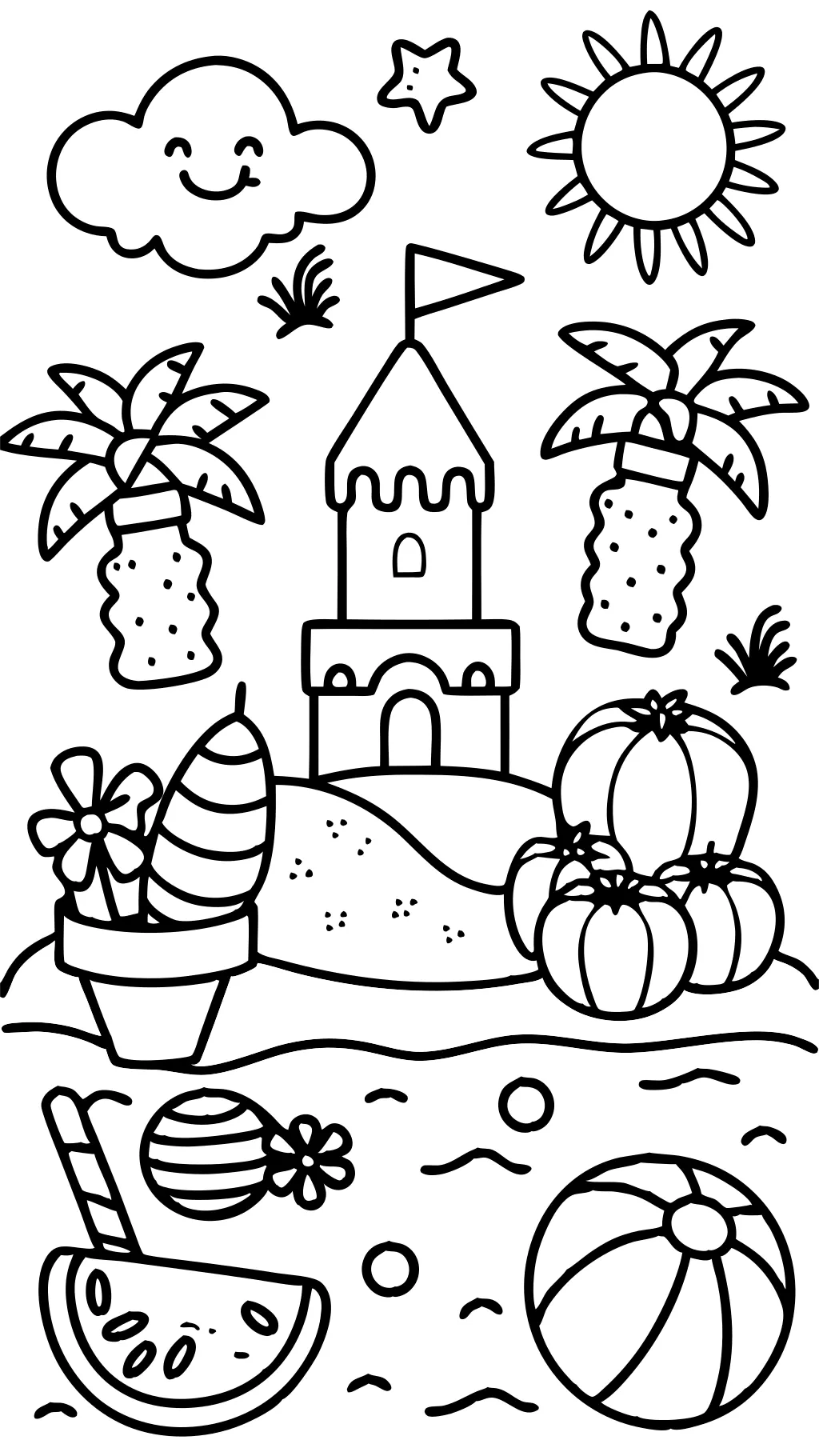 coloring pages for summer